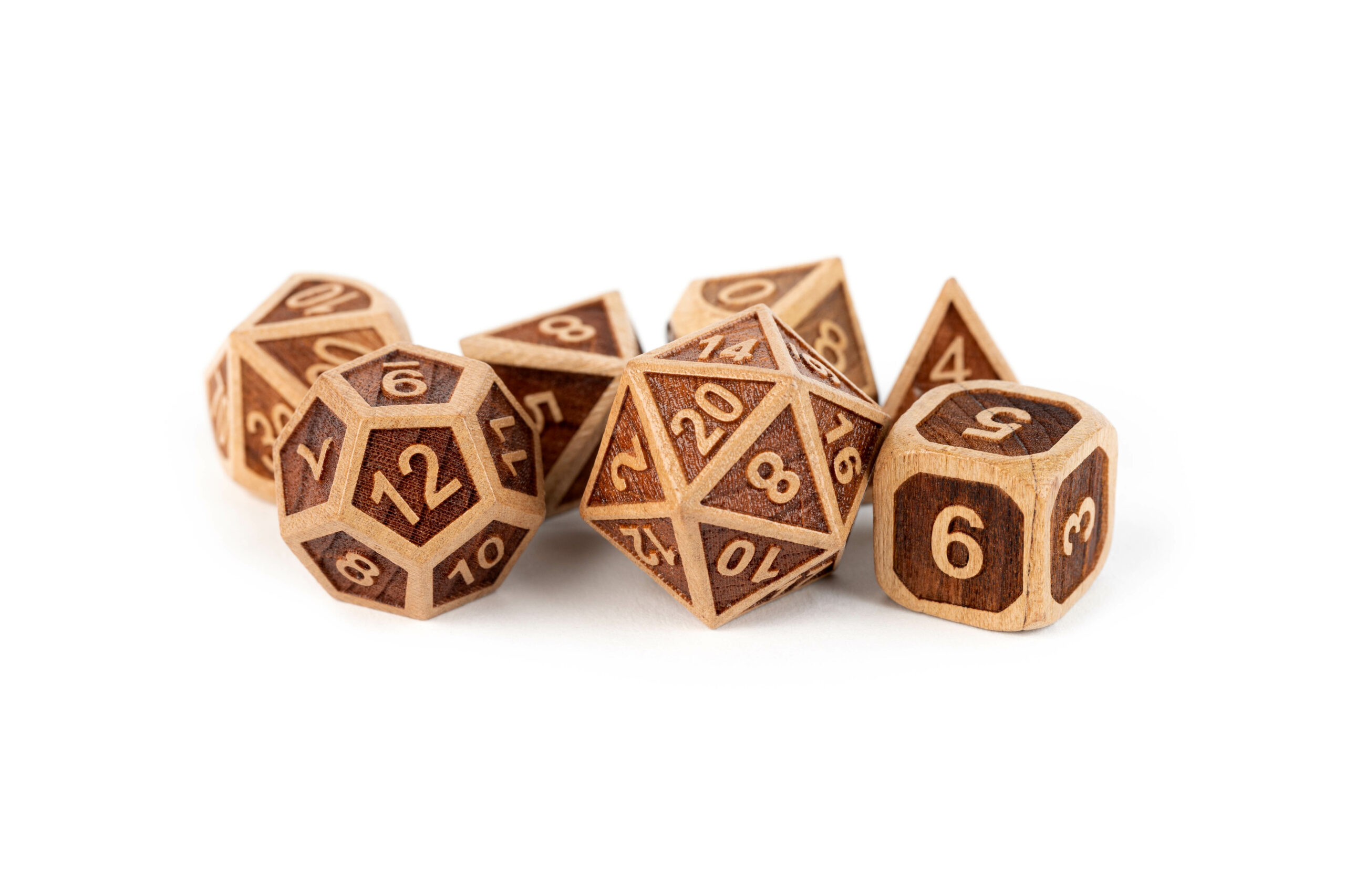 Framed Dice made of Cherry Wood
