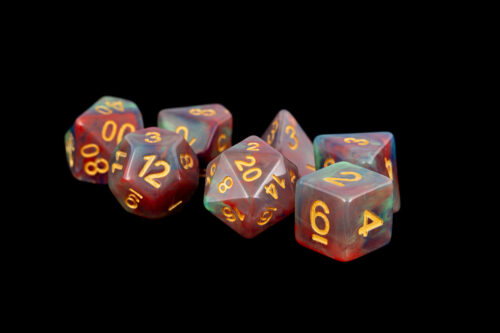 red green dice set