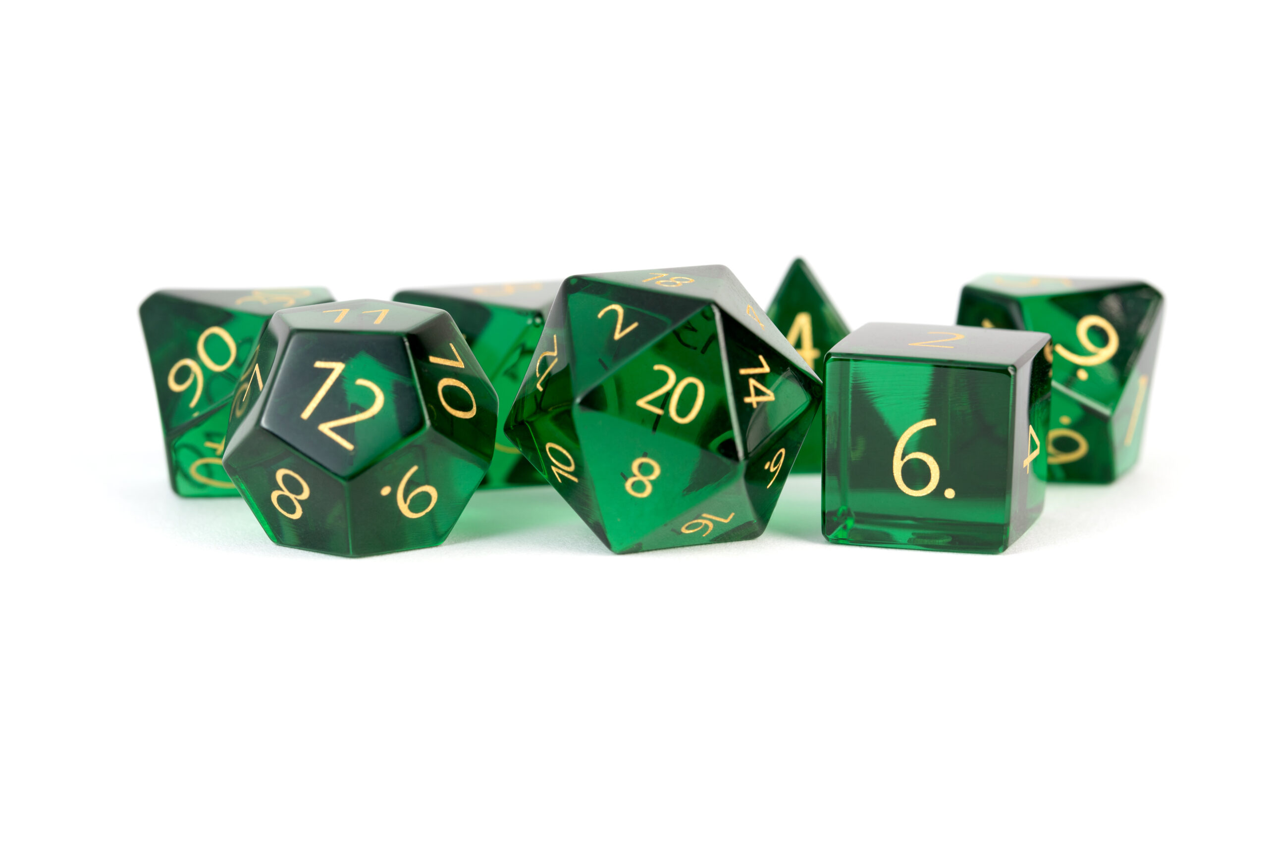 emerald dice set