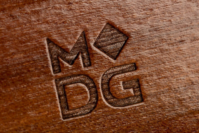 engraved logo
