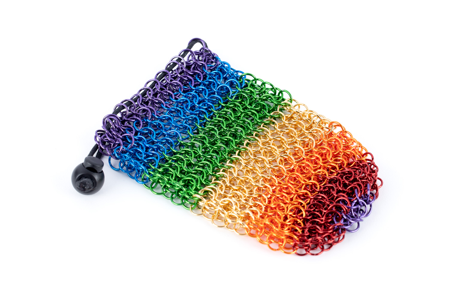 rainbow chain link bag